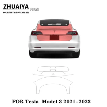 2017-2024 За задния люк Tesla Model 3 Защитно фолио PPF за купето на автомобила 8mil