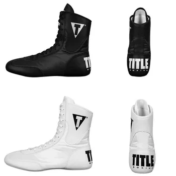2023 Нови Мъжки И женски Борцовские обувки, Черно-бели Боксови обувки, Дизайнерски, спортни обувки за двойки, Унисекс, Висококачествени спортни обувки за мъже