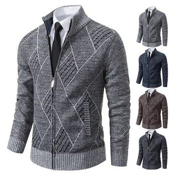 2023 Пролетно-есенни мъжки Пуловери средни и младежи на възраст от плюш и утолщенного фланелка, палто Diamond, Ежедневни връхни дрехи, пуловер Jac
