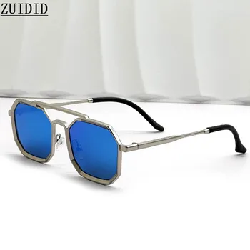 2024 Квадратни Слънчеви Очила В Стил Steampunk За Мъже, Реколта Луксозни Дизайнерски Слънчеви Очила В Стил Пънк, Дамски Ретро Модни Очила Gafas De Sol Hombre