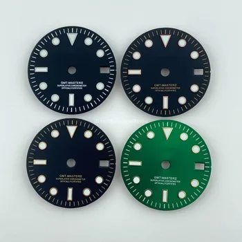 28,5 мм GMT SUB Green Glow NH34 циферблат на часовника е аксесоар потребителски часовници