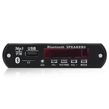 Bluetooth 5.0 Такса MP3 Декодер DC 5V 12V Автомобилен FM-радио Модул за Поддръжка на TF USB AUX за мобилен Телефон