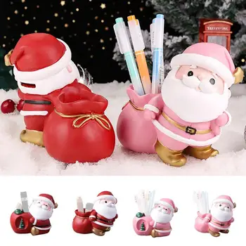 Cartoony на писалка Притежател на Дядо Коледа, Многофункционална чанта за Благословиите, Коледна Украса, Здрава Креативна Детска касичка на Дядо Коледа
