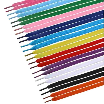 TINKSKY, 12 чифта плоски връзки, ремък за спортни обувки / обувки / маратонки / кънки (разноцветни)