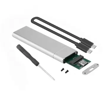 USB 3.1 Type-C-M. 2 NGFF SSD Мобилен Твърд Диск Box 6 Gbit/с Външен корпус за m2 SATA SSD USB 3.1