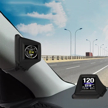 Авто HUD дисплей, цифров БДС + GPS, двухсистемный GPS-скоростомер, Километраж, с аларма за превишаване на скоростта, Автоаксесоари