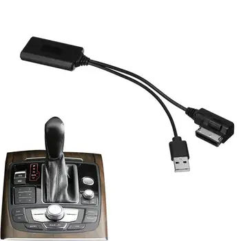 Авто аудио кабел Син Зъб Интерфейси Аудиокабеля Син Зъб AUX Модул Приемник Кабелен Адаптер За VW AMI MDI MMI Aux Универсален Съвместим
