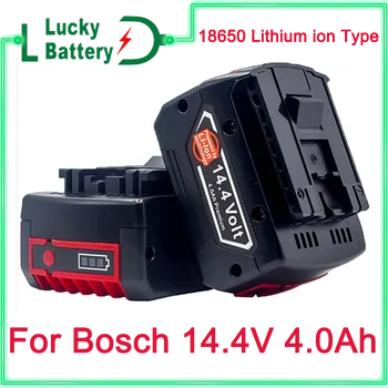 Акумулаторна Батерия за Електроинструменти на Bosch 14,4 4,0 Ah за GBH ГДР GSR 1080 DDS180 BAT614G Взаимозаменяеми Комплект Литиево-йонни батерии и Зарядни Устройства