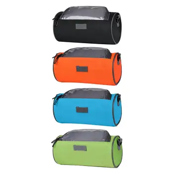 Велосипедна чанта на волана и Предната Водоустойчива чанта през рамо Велосипедна чанта за телефон със сензорен екран Велосипедна предната чанта за планински велосипеди