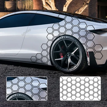 Графика Honeycomb Open Style Стикер Auto Decor Странични Тунинг Стикер за Кола За Audi, BMW, Ford Kia Renualt Hyundai Fiat Subaru