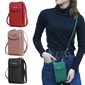 Дамски малки чанти през рамо от изкуствена кожа, дамска чанта за мобилен телефон, дамски чанта, клатчи за карти, чантата, чанти-незабавни посланици