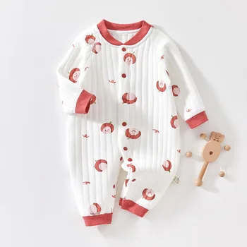 Детски топъл есенно-зимен гащеризон, детски памучен яке, детски гащеризон, утепленная зимни дрехи за новородени 아기롬퍼