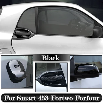 Защитен стикер за оформяне на екстериора на автомобила, аксесоари за изменение на декор от черна пластмаса за Mercedes Smart 453 Fortwo Forfour