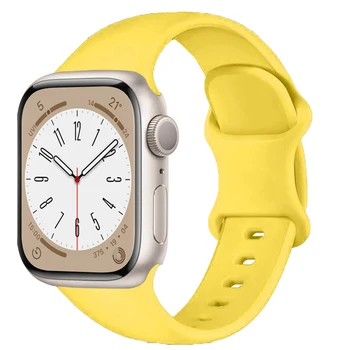 Каишка за Apple Watch Band 40 мм 44 мм 45 мм 41 мм 38 мм 42 мм каишка Силикон гривна Correa iWatch 3 5 6 se 7 8 9 ultra 2 каишка 49 мм