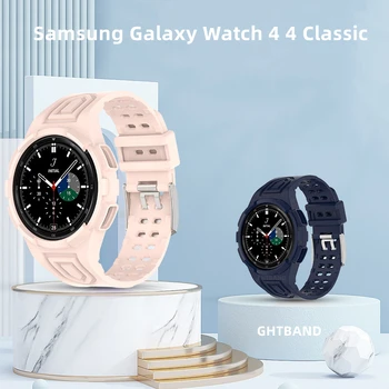 Каишка за Samsung Galaxy watch 4 classic 42 мм и 46 мм, За Galaxy watch 4 40 мм 44 мм Силиконов ремък За смяна на каишка умни часа