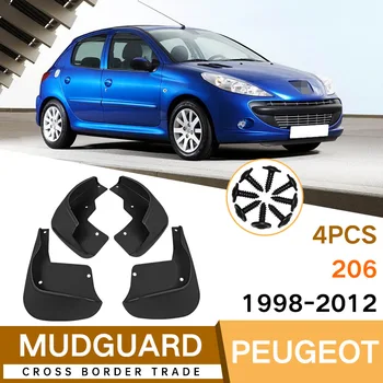 Калници за Peugeot 206 1998-2012 (4шт) автомобилни калници Комплект крила Предните и задните калници Автомобилни аксесоари