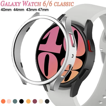 Калъф за часа на Samsung Galaxy Watch 6 40 мм 44mm PC Твърд Защитен Калъф Броня Shell Galaxy Watch 6 Classic 43 мм 47милиметър Fram