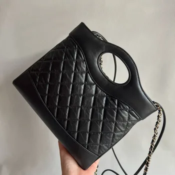 Класически висококачествени дамски чанти за пазаруване на луксозни, дизайнерски чанта CF, чанта през рамо, кожена клетчатая чанта през рамо