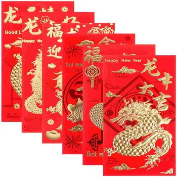 Коледни червени пликове, Лъки Money Благослови Red Pockets Коледна Китайска пролет Коледната украса за сватбената церемония