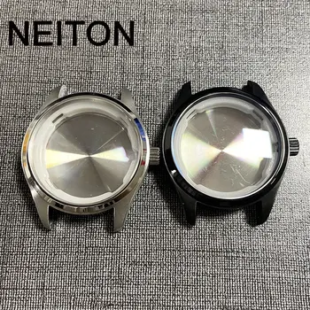 Корпус NEITON 40 мм, сапфирен кристал, подходящ за ETA2824 NH35 NH36, на задната прозрачно стъкло с автоматично движение на