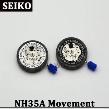 Механизъм NH35 Японски оригинал Seiko NH35A Механичен механизъм за самостоятелно ликвидация за ремонт на часовник за гмуркане, Резервни части