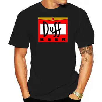 Мъжки ежедневни тениска от 100% памук с принтом, популярната мъжка тениска Duff Beer