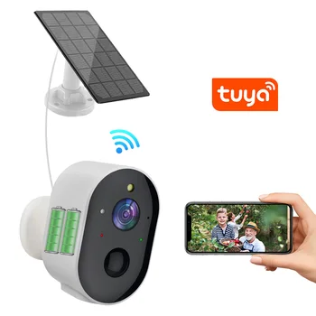 Най-добрите продавачи на Amazon Solar Smart Wireless IP Pir Home Surveillance 2K 3MP Wifi Акумулаторна външна камера за сигурност за дома
