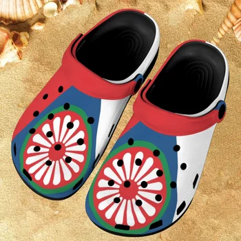 Нескользящие чехли за баня с принтом хартата на цигански пътници, леки висококачествени ежедневни сандали за двойки, летни плажни обувки на плоска подметка