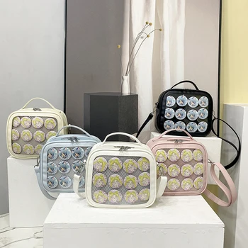 Нова квадратна чанта от изкуствена кожа интериор в японски стил малък капацитет за момичета, ежедневна чанта, иконата на аниме-бар, чанта-месинджър Itabag