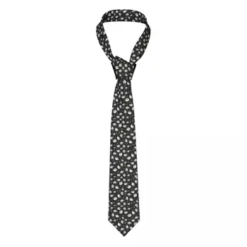 Официални връзки с ежиком и Пейсли за офис, Персонални мъжки Таралежи, Кашмир черно-бяла вратовръзка