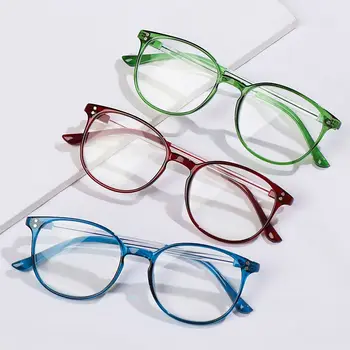 Очила със Синя Светлина, Кръгли Очила За Четене, Женски Мъжки Преносими Класически Пресбиопические Очила, Грижа За Зрението, за Защита на Очите по-Възрастните Хора