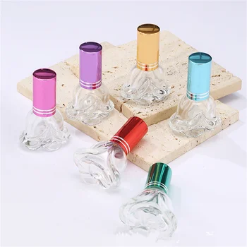 парфюм от прозрачно стъкло с обем от 6 мл, Прозрачни флакони със спрей, Опаковане на бутилка за многократна употреба спрей, Преносим козметични контейнер за пътуване