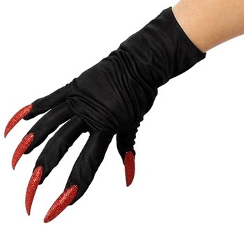 Ръкавици с дълги нокти Илюзорен нокът, Ръкавици-призраци на Хелоуин, Ръкавици с пирони