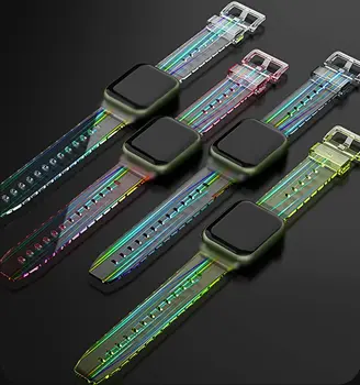 Силиконов ремък за Apple Watch band 40 мм 44 мм 41 мм 45 мм на 49 мм correa каишка за часовник гривна каишка iWatch series 3 4 5 6 se 7 8 ultra