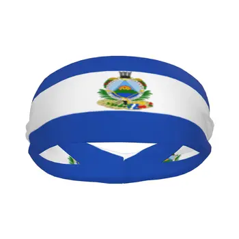 Спортна превръзка на главата с флага на Гватемала, спортна превръзка от неопрен за джогинг, впитывающая превръзка от неопрен за коса за колоездене, бягане бутам