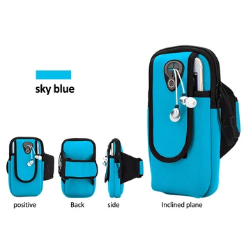 Универсален 6-инчовата чанта за бягане на китката си за телефон, спортна чанта за телефон на открито, походный джоб за мобилен телефон, калъф за чанти с превръзка на ръката