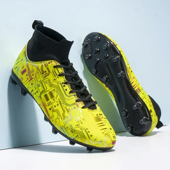 Футболни обувки Messi на Едро Chuteira Society Трайни Удобни футболни обувки Ventilate AG Мъжки маратонки за футзала