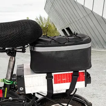 Чанта за електрически мотора на задната седалка, водоустойчив, с голям капацитет, Отразяваща дизайн, Чантата за планински велосипеди, Аксесоари за Мтб