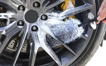 Четка за автомобилни джантите автомобили четка за почистване на джантите от микрофибър преносим инструмент за почистване на колелата Аксесоари за почистване на джантите автомобилни гуми