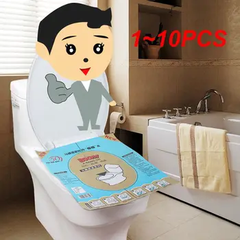 1 ~ 10ШТ за Еднократна употреба стикер за тоалетна Домакински Здрав Тоалетна чиния Земснаряд Отключване на Тоалетната чиния Поправяне Засорившейся Филм Почистване на баня