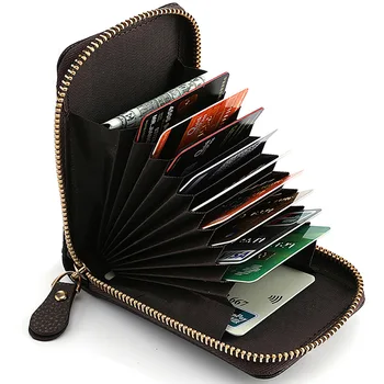 Кратък чантата с однотонным шарките личи, цип около портфейл за монети, женски титуляр за кредитни карти