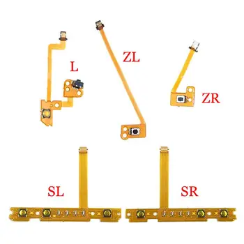 Подмяна на резервни части за игрален контролер 5шт SL SR ZR ZL L Десен левия бутон на Лентата за ключове Гъвкав кабел за конзола и контролер